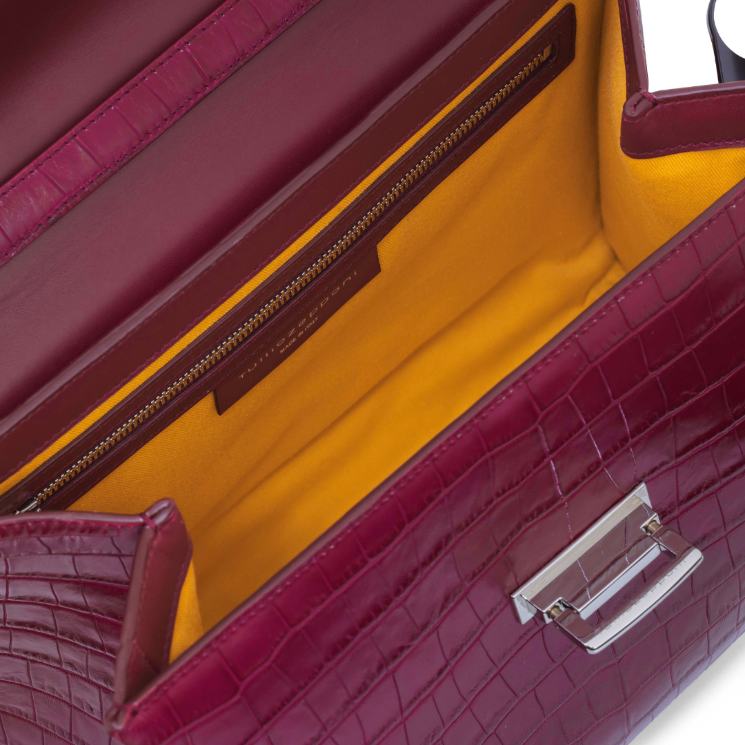 Borsa Anna grande coccodrillo