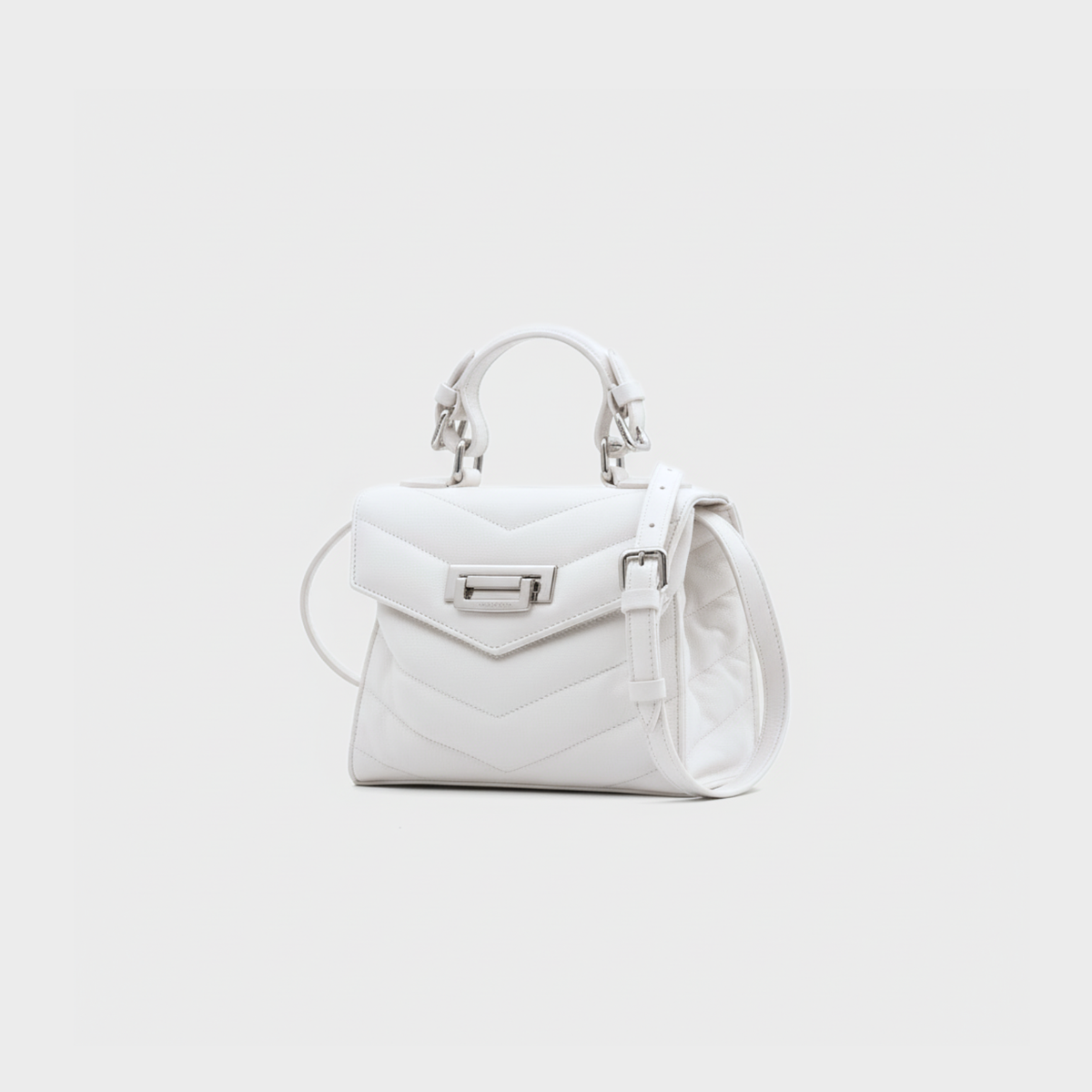 Borsa Anna piccola trapuntata bianco ottico - Tullio Zepponi