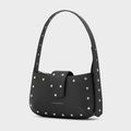 Borsa Hobo Bricky con borchie nero - Tullio Zepponi