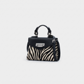 Borsa Anna piccola stampa zebra nero - Tullio Zepponi