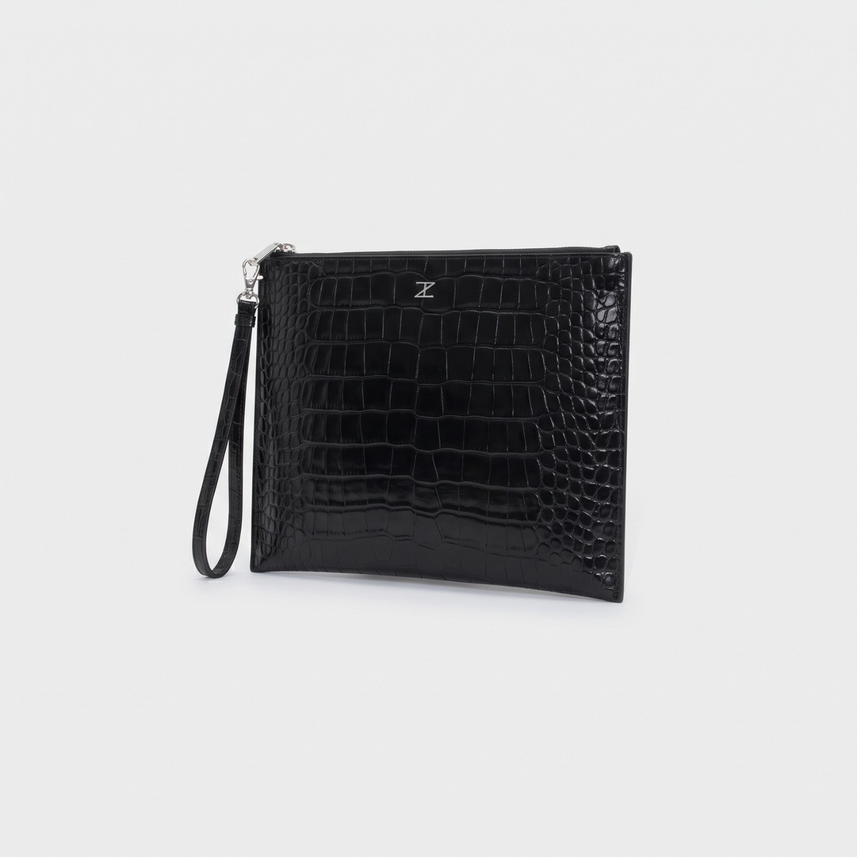 Pochette Puf-Puf stampa coccodrillo