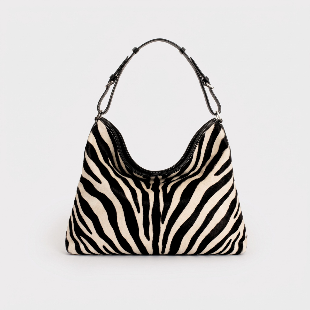 Borsa Hobo Soft Anna grande stampa zebra - Tullio Zepponi (foto 2)
