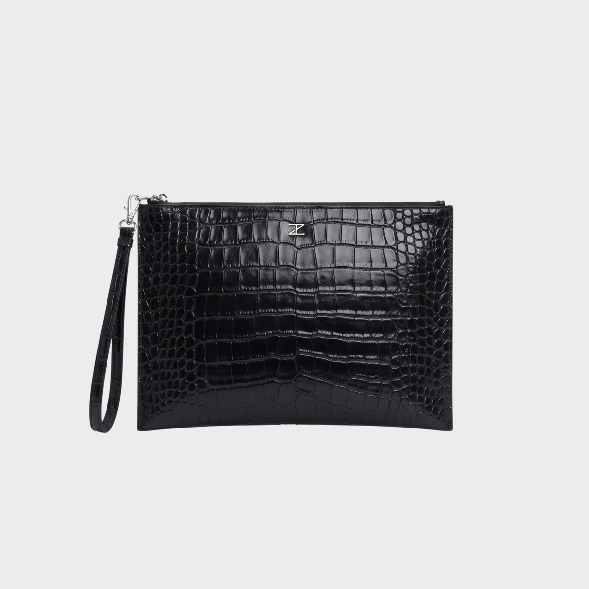 Pochette Puf-Puf stampa coccodrillo