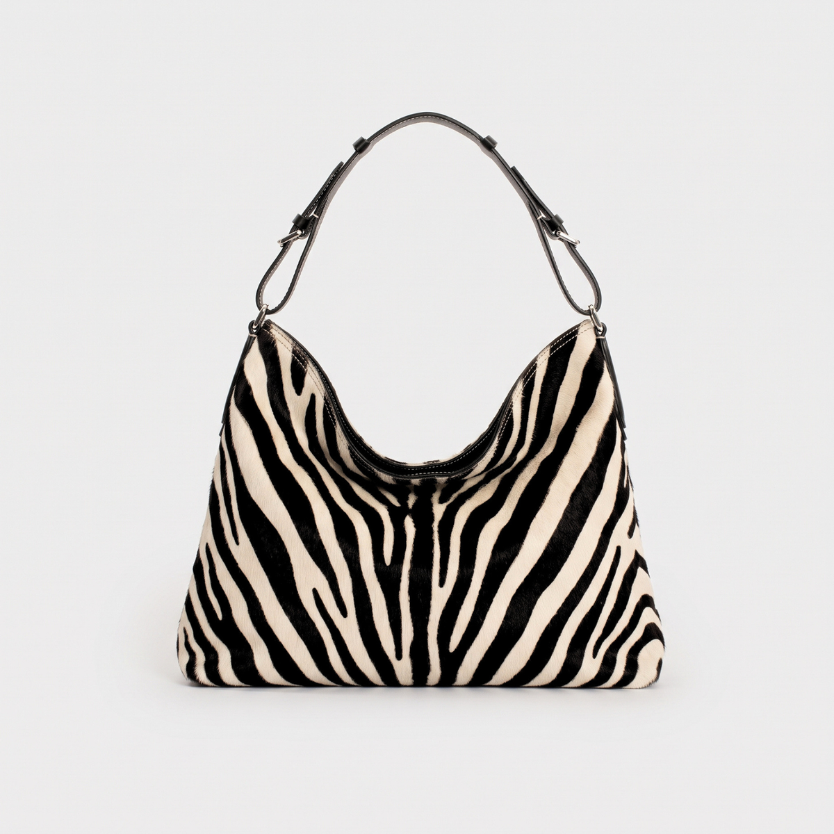 Borsa Hobo Soft Anna grande stampa zebra - Tullio Zepponi (foto 3)