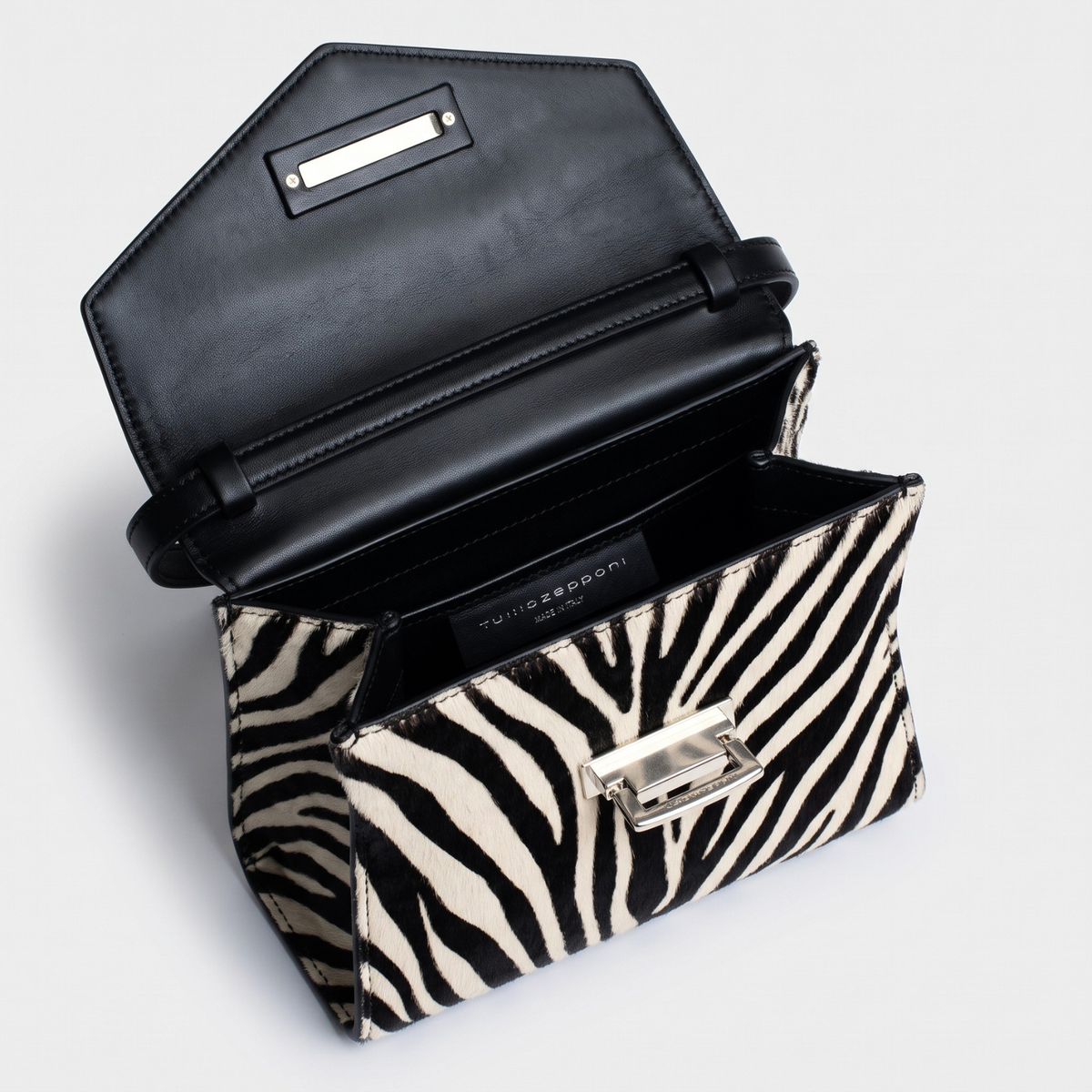 Borsa Anna piccola stampa zebra - Tullio Zepponi (foto 4)