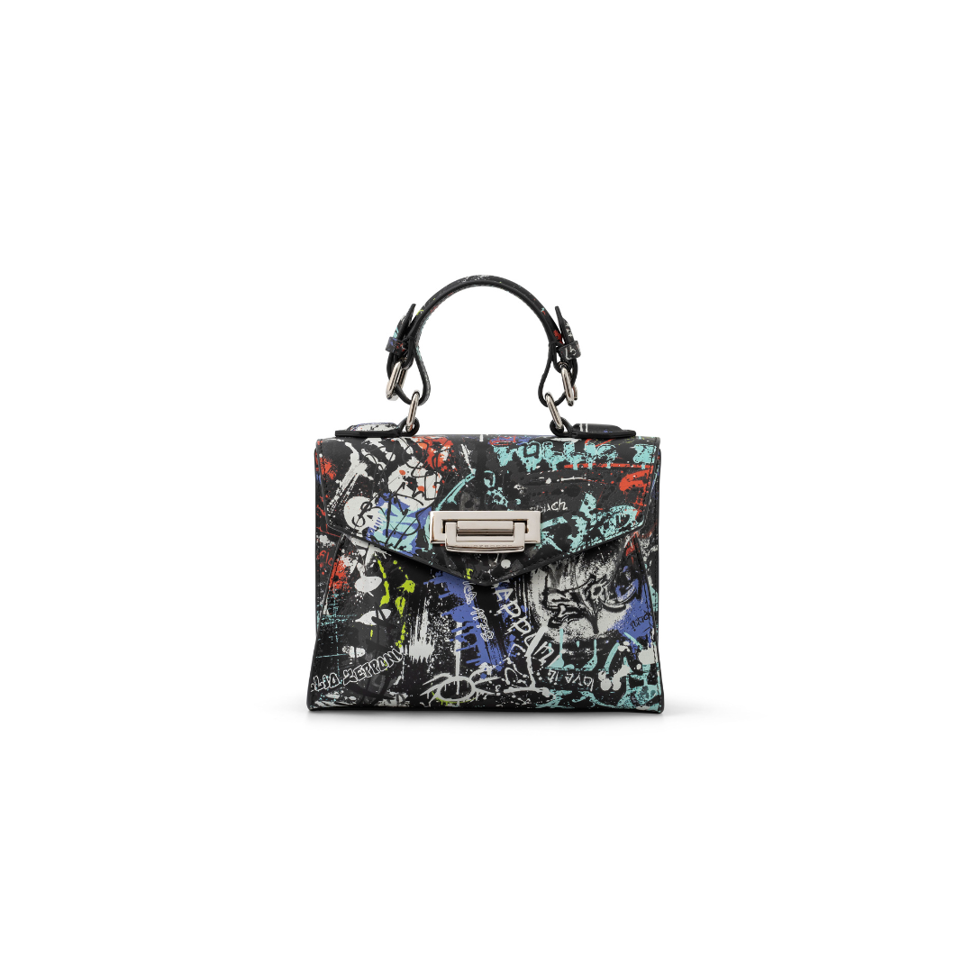 Borsa Anna piccola graffiti