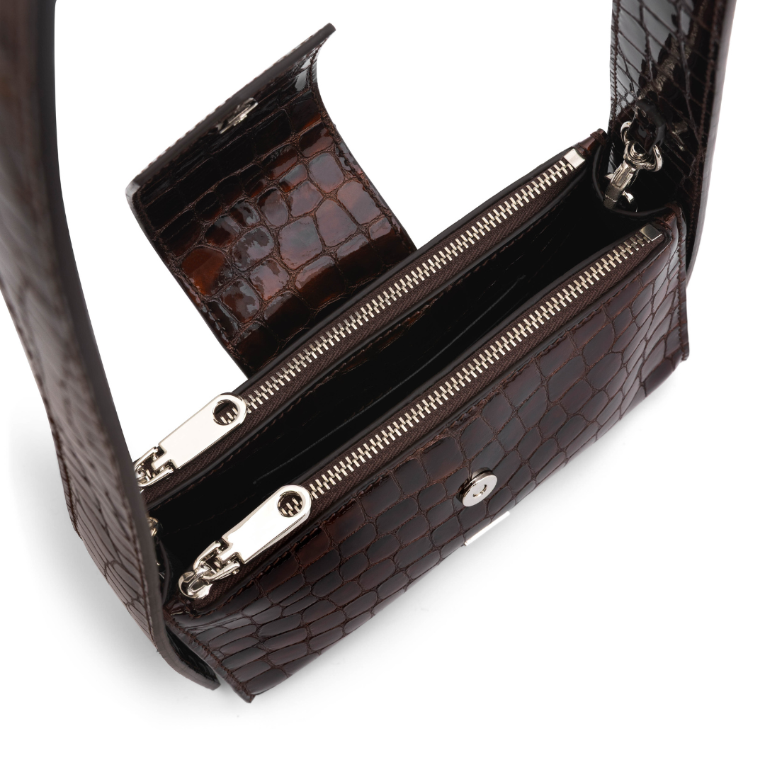 Pochette Bricky coccodrillo