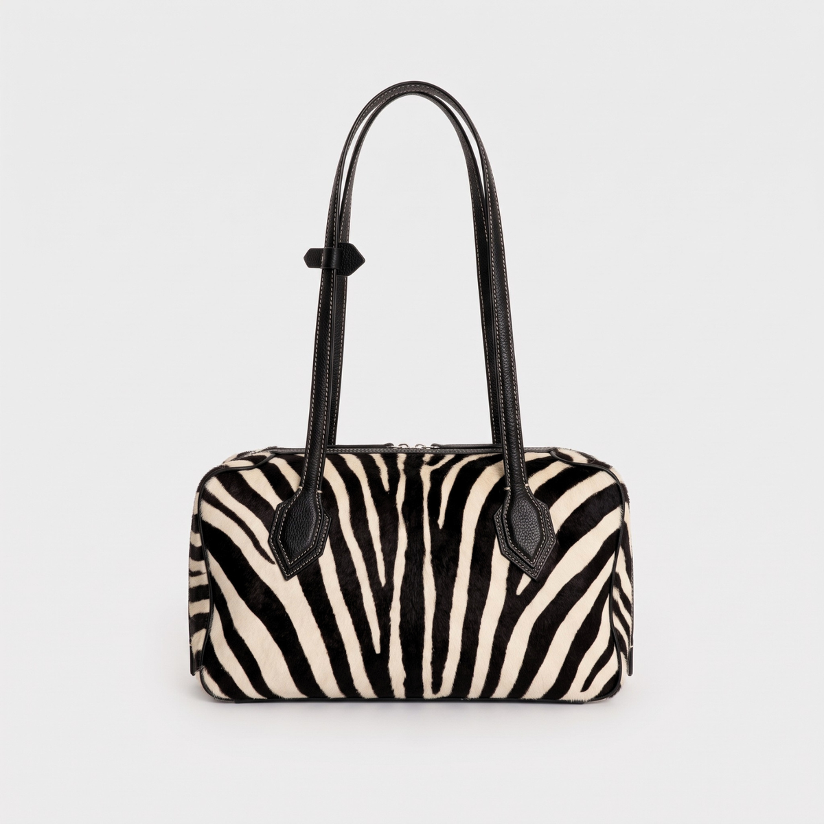 Borsa Bowling Anna grande stampa zebra - Tullio Zepponi (foto 2)