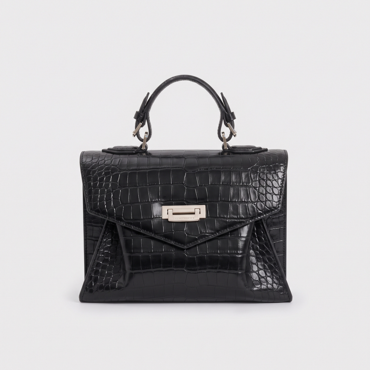 Borsa Anna grande stampa coccodrillo