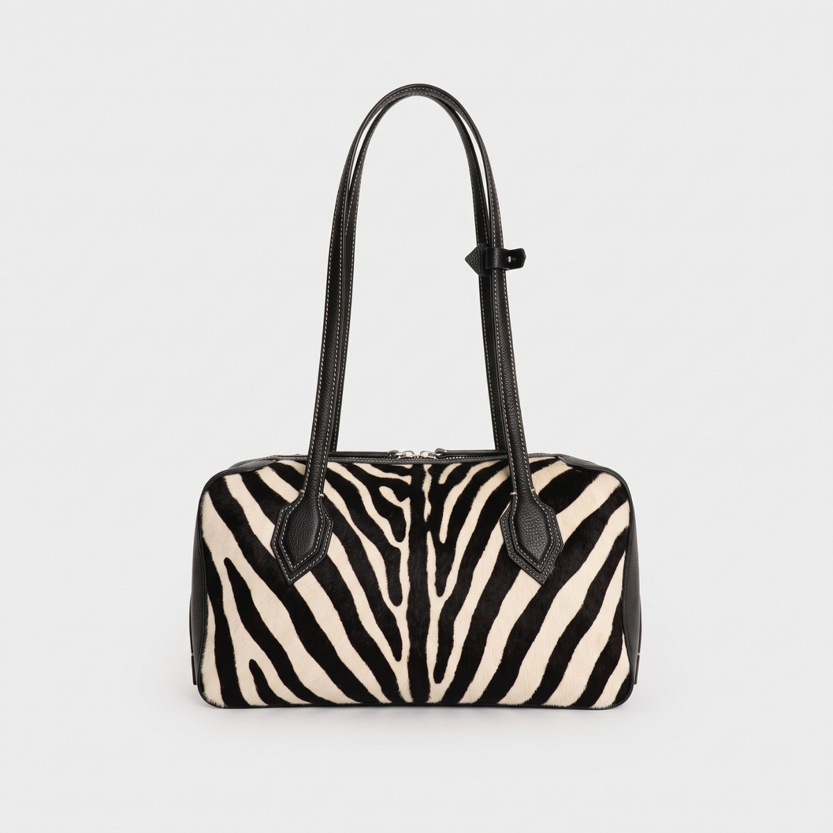 Borsa Bowling Anna grande stampa zebra - Tullio Zepponi (foto 3)