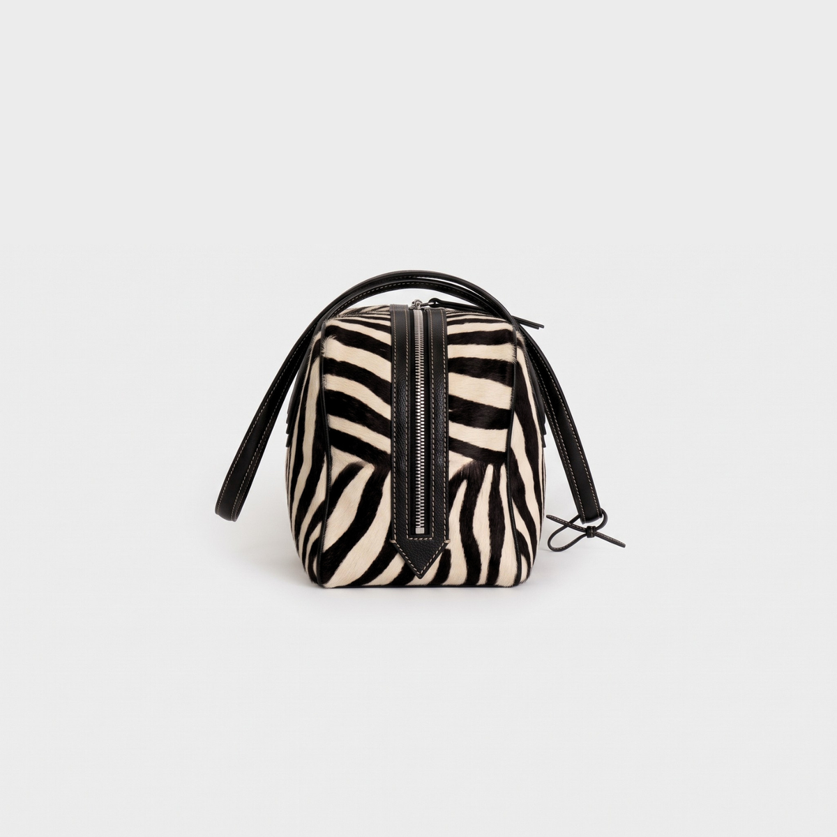 Borsa Bowling Anna grande stampa zebra - Tullio Zepponi (foto 4)
