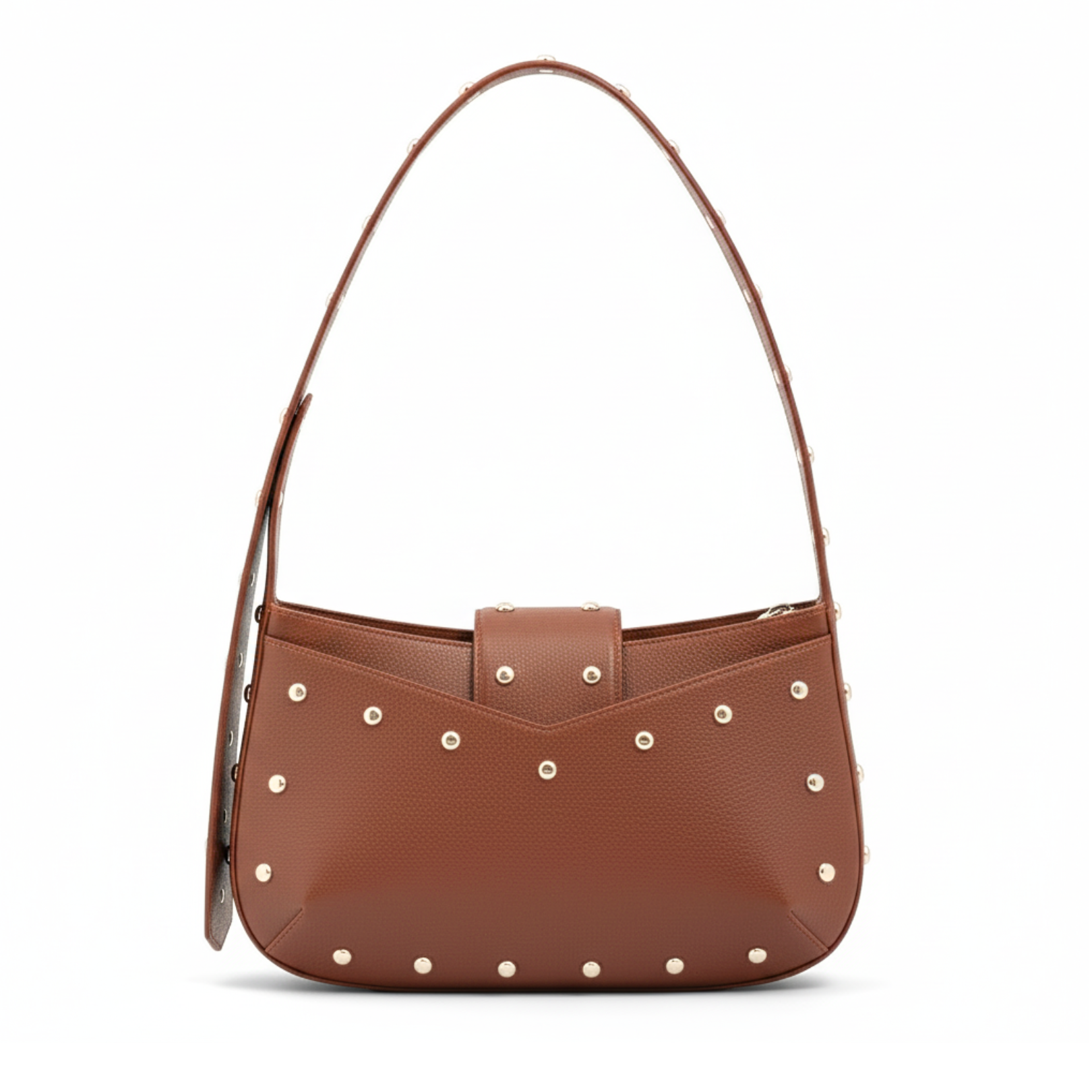 Borsa Hobo Bricky con borchie
