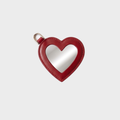 Charm cuore con specchio