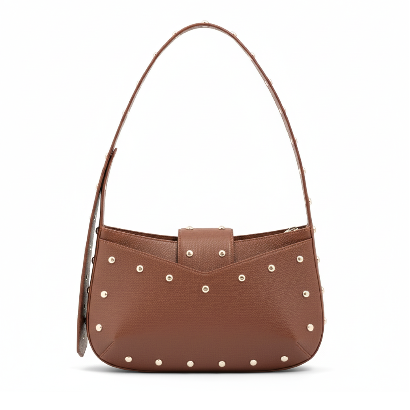 Borsa Hobo Bricky con borchie