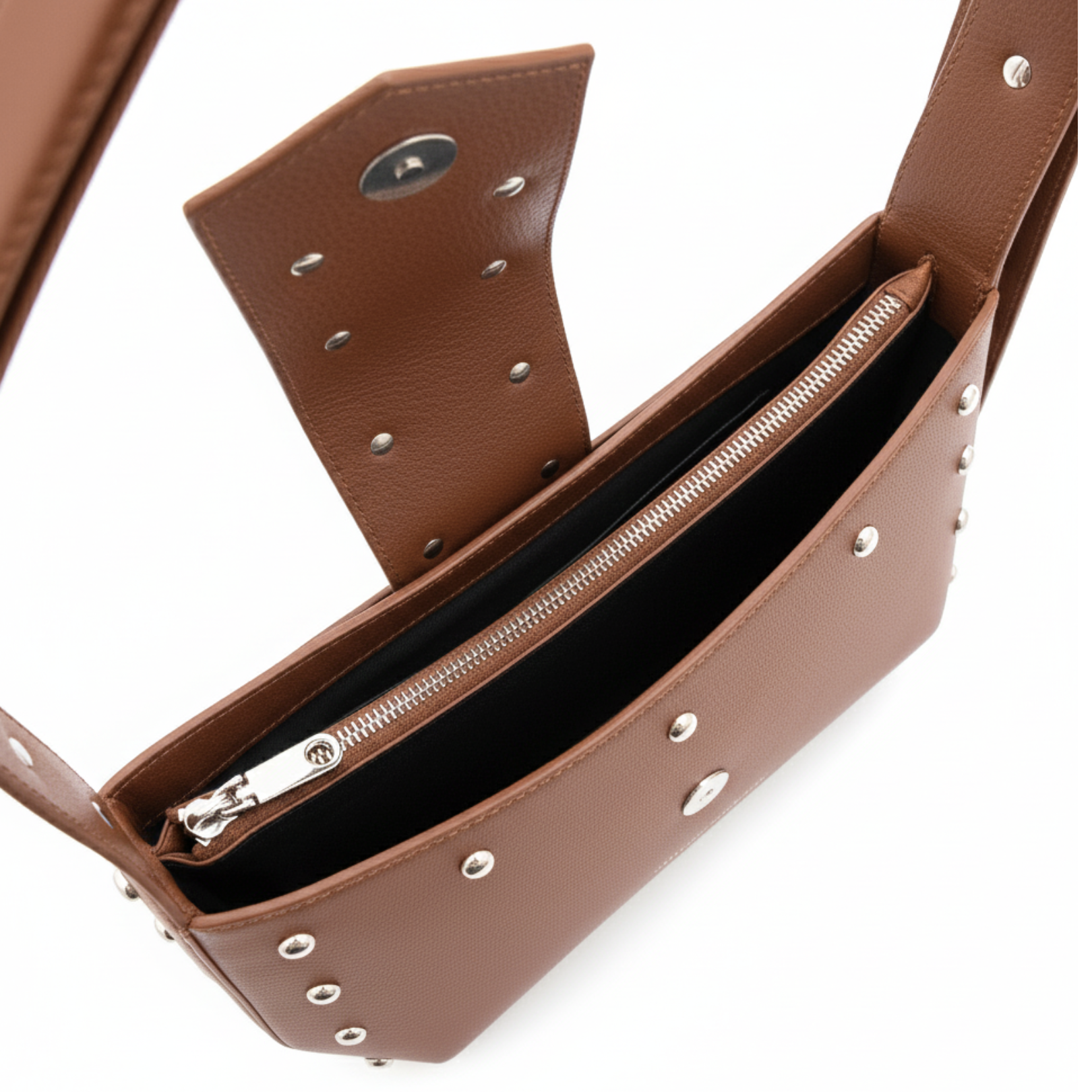 Borsa Hobo Bricky con borchie