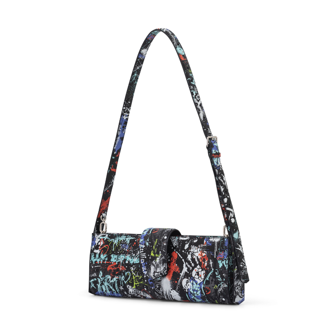 Borsa Baguette Bricky graffiti