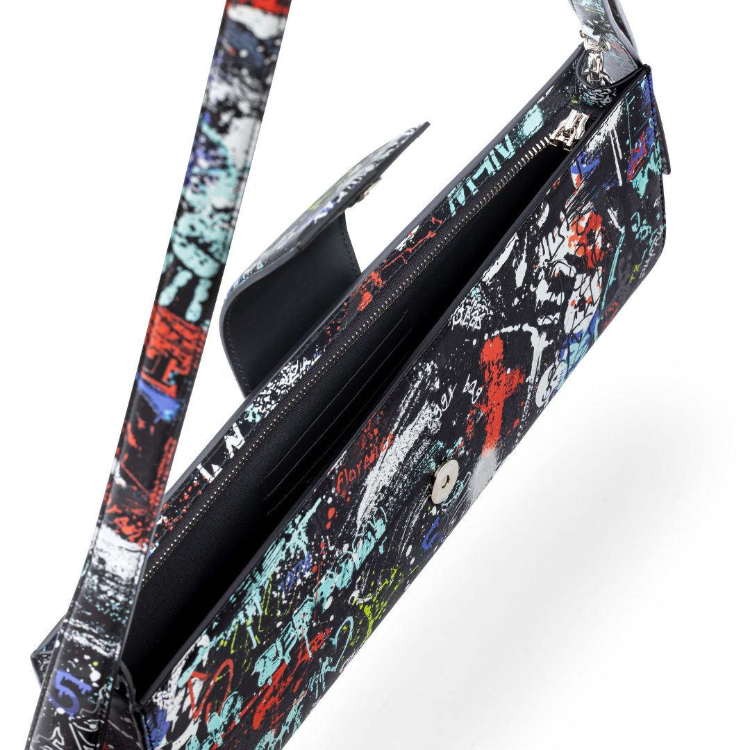 Borsa Baguette Bricky graffiti