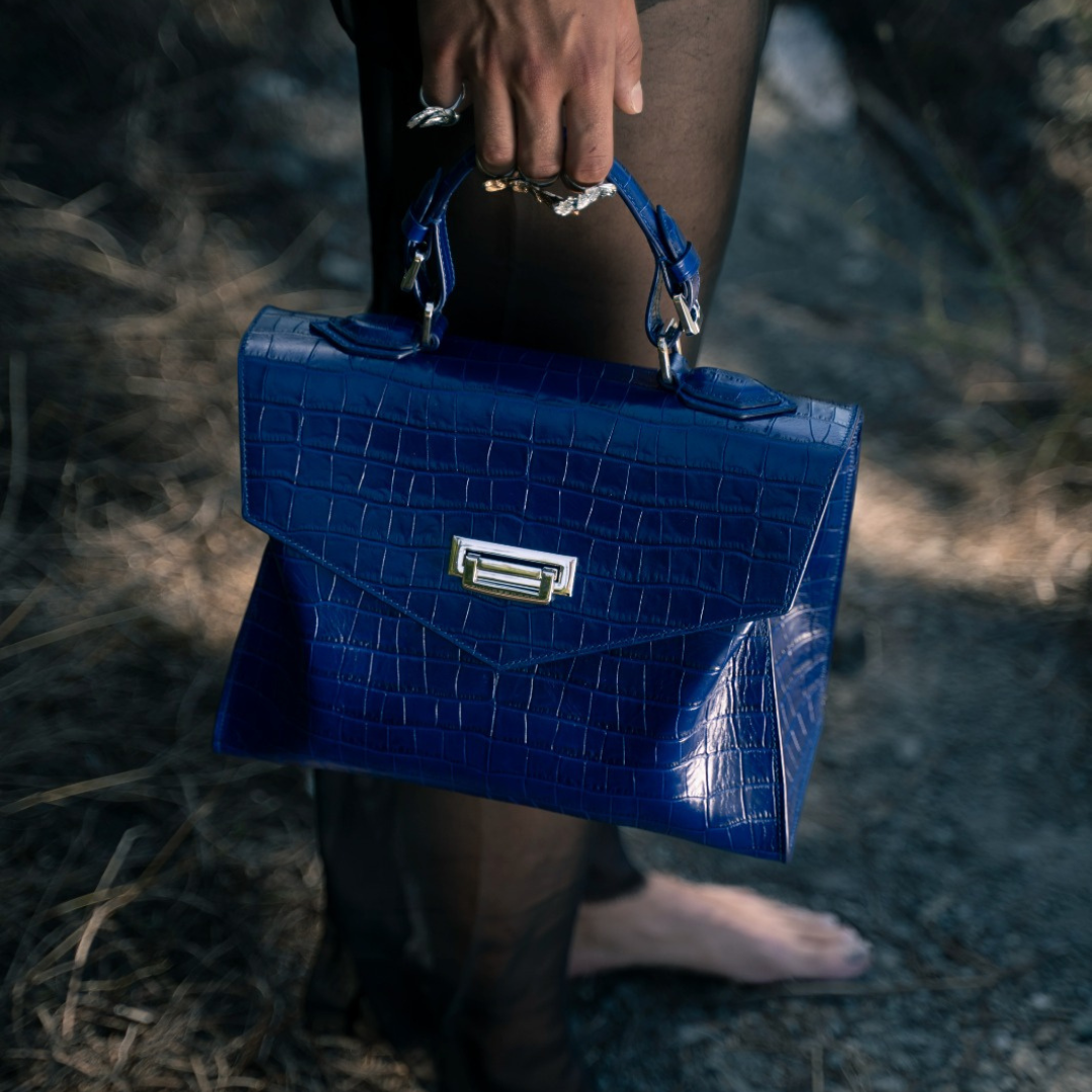 Borsa Anna grande coccodrillo